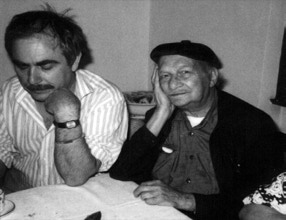 Antonio Barberi con Giuseppe Migneco