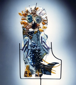 Gufo in vetro di Antonio Barberi